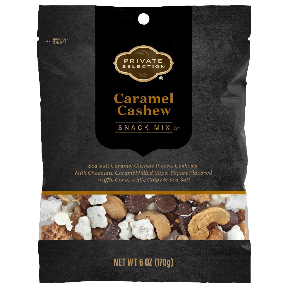 slide 2 of 2, Private Selection Caramel Cashew Snack Mix, 6 oz