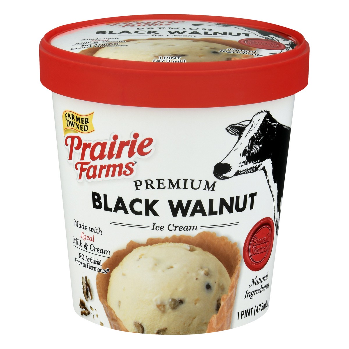 slide 13 of 13, Prairie Farms Premium Black Walnut Ice Cream 1 pt, 1 pint