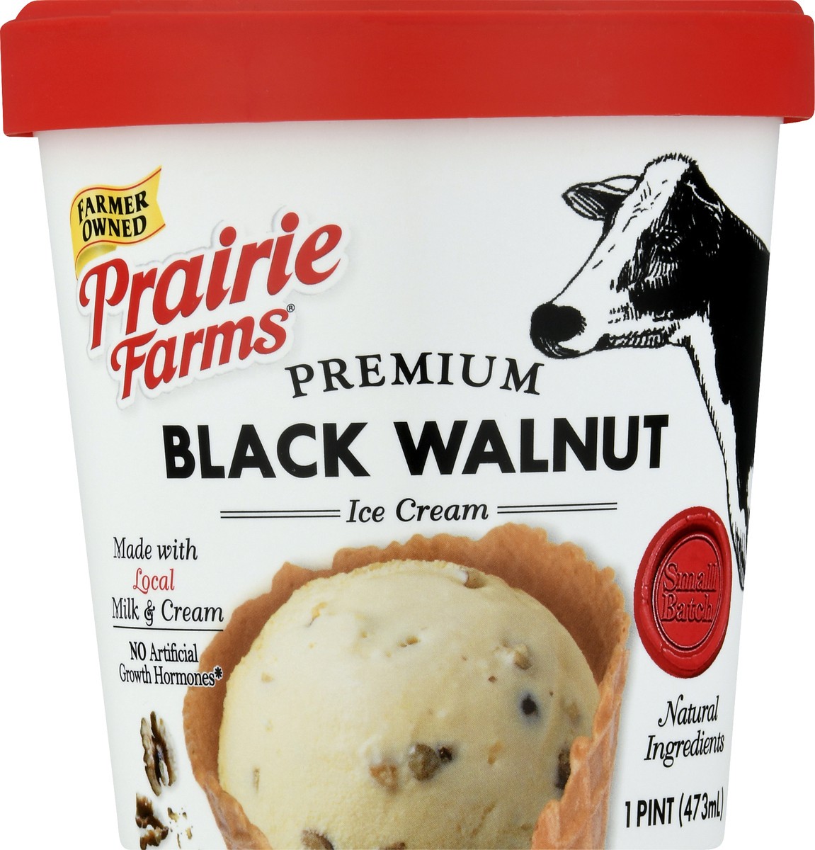 slide 8 of 13, Prairie Farms Premium Black Walnut Ice Cream 1 pt, 1 pint