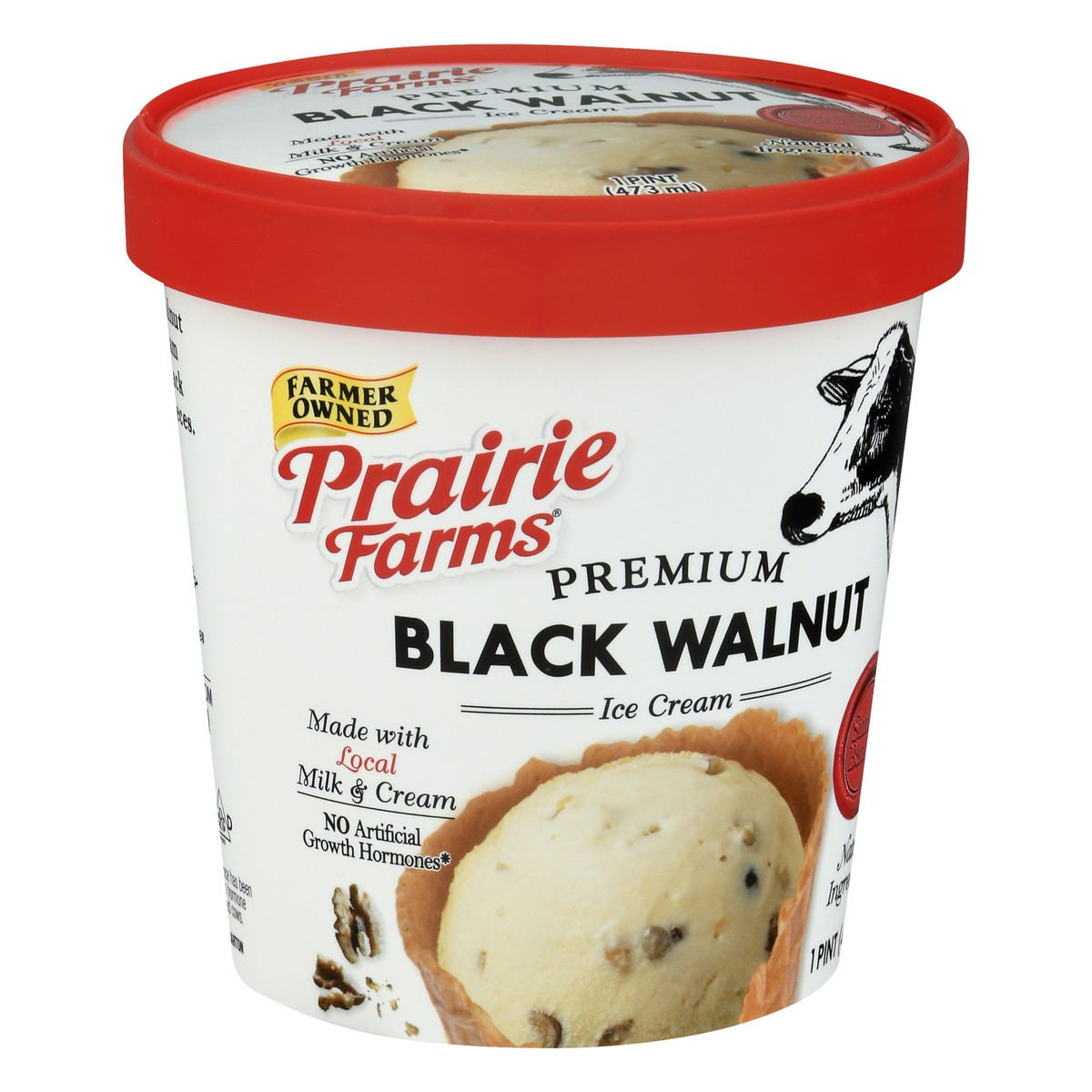 slide 4 of 13, Prairie Farms Premium Black Walnut Ice Cream 1 pt, 1 pint