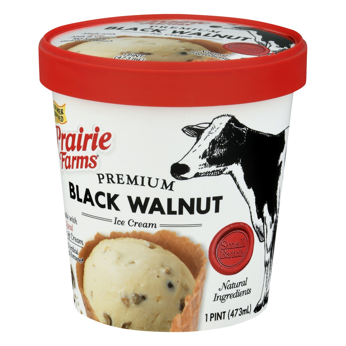 slide 5 of 13, Prairie Farms Premium Black Walnut Ice Cream 1 pt, 1 pint