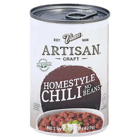 slide 1 of 1, Vietti Artisan Craft Chili Homestyle No Beans, 15 oz