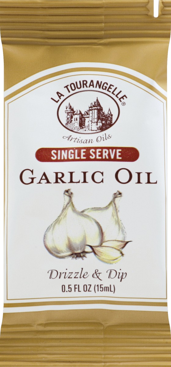 slide 5 of 6, La Tourangelle Garlic Oil Single Serve Pouch, 0.5 oz