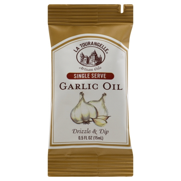 slide 1 of 6, La Tourangelle Garlic Oil Single Serve Pouch, 0.5 oz