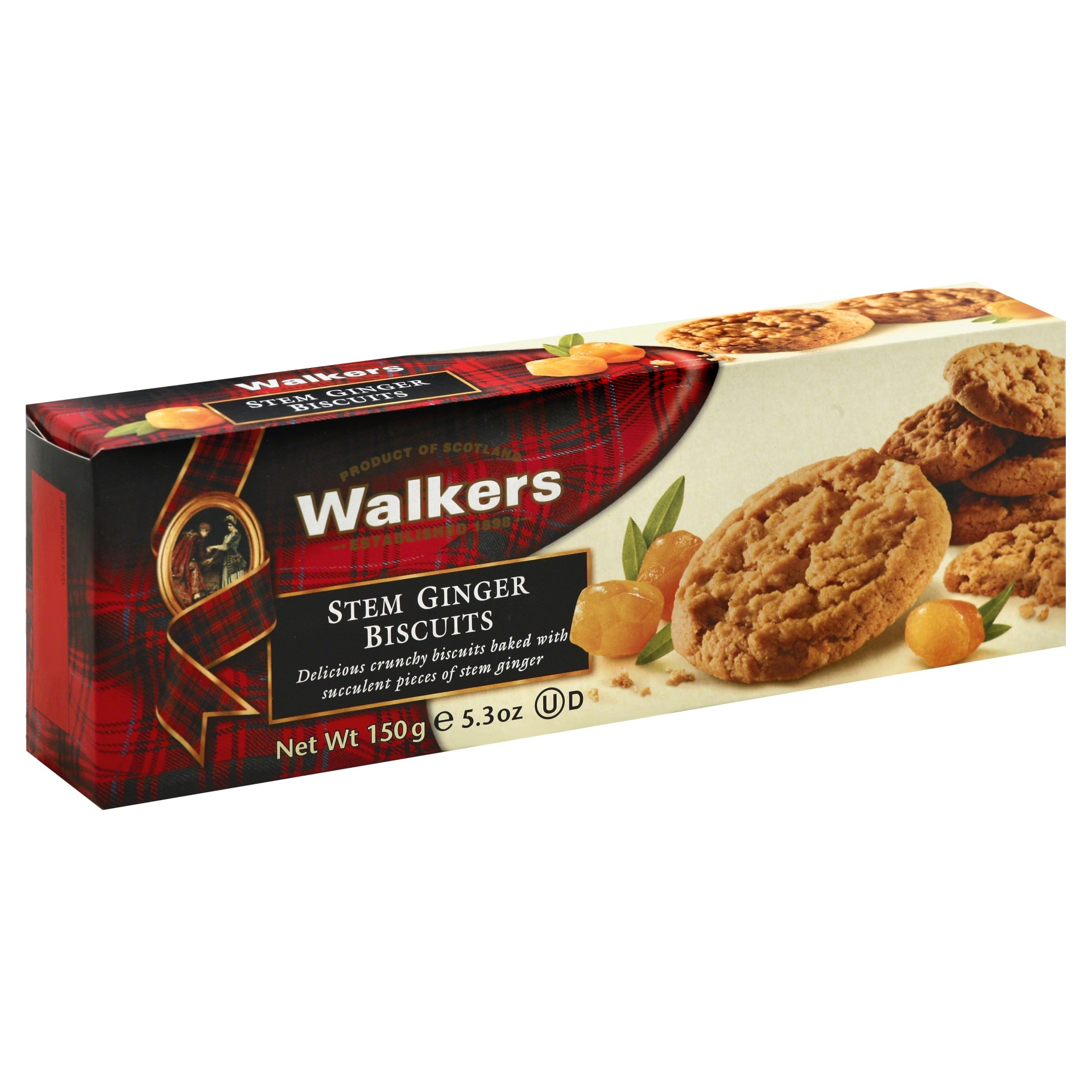 slide 1 of 1, Walker's Walkers Shortbread, Inc. Walkers Biscuits, Stem Ginger, 5.3 oz