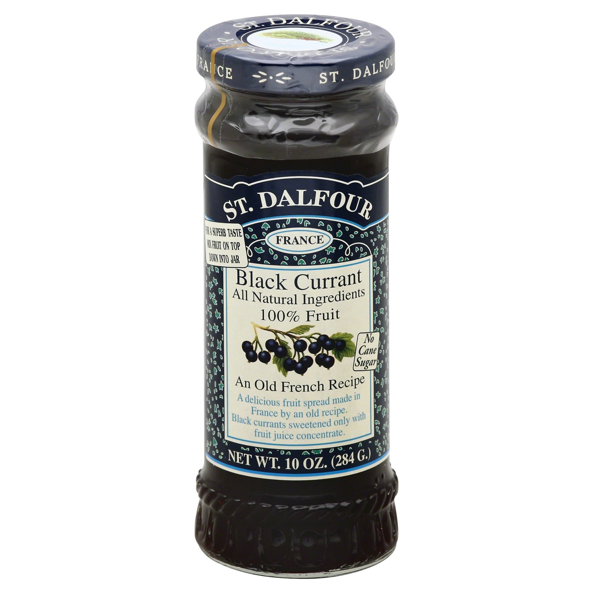 slide 1 of 1, St. Dalfour Fruit Spread Black Currant, 10 oz