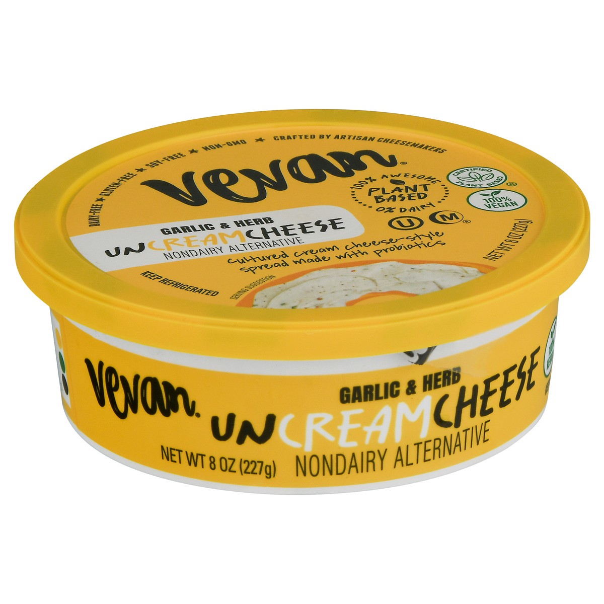 slide 6 of 9, Vevan Cream Cheese Garlic Herb 8 Oz, 8 oz