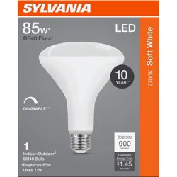 Sylvania BR40 85 Watt LED Soft White Dimmable Bulb