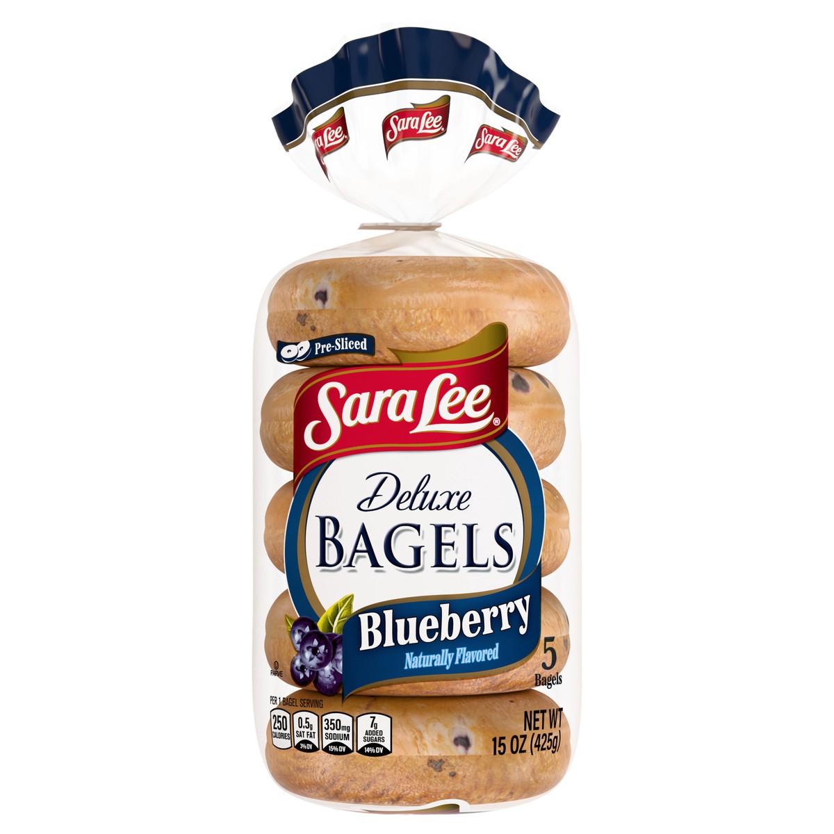slide 1 of 14, Sara Lee Blueberry Bagels, 5 ct, 5 ct