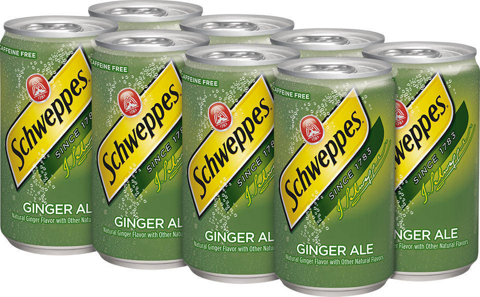 slide 2 of 2, Schweppes Ginger Ale Soda, 7.5 fl oz cans, 8 pack, 8 ct; 7.5 fl oz