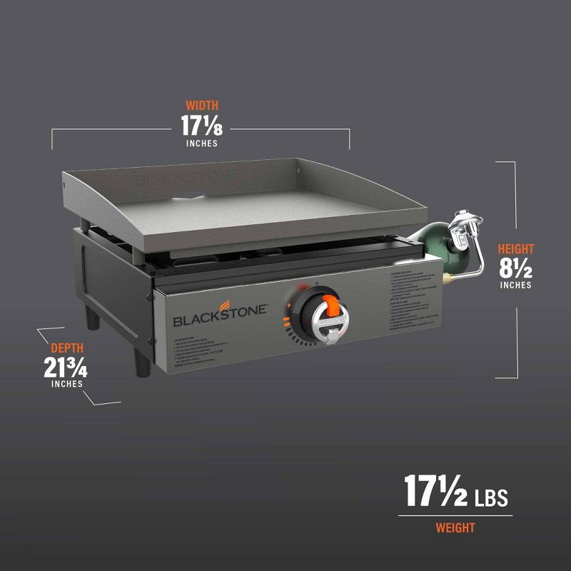 slide 3 of 7, Blackstone Tabletop Griddle 17", 17 in