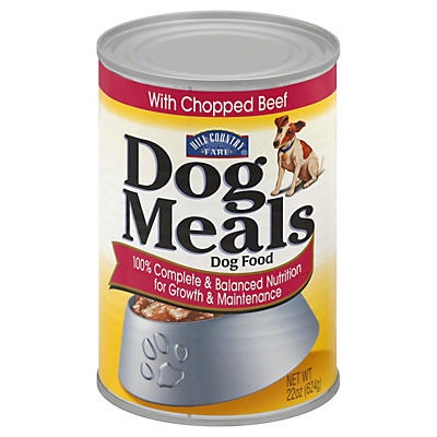 slide 1 of 1, Hill Country Fare Dog Meals Dog Food With Chopped Beef, 22 oz