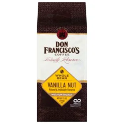 Don Francisco's Vanilla Nut Flavored Whole Bean Coffee - 12 oz