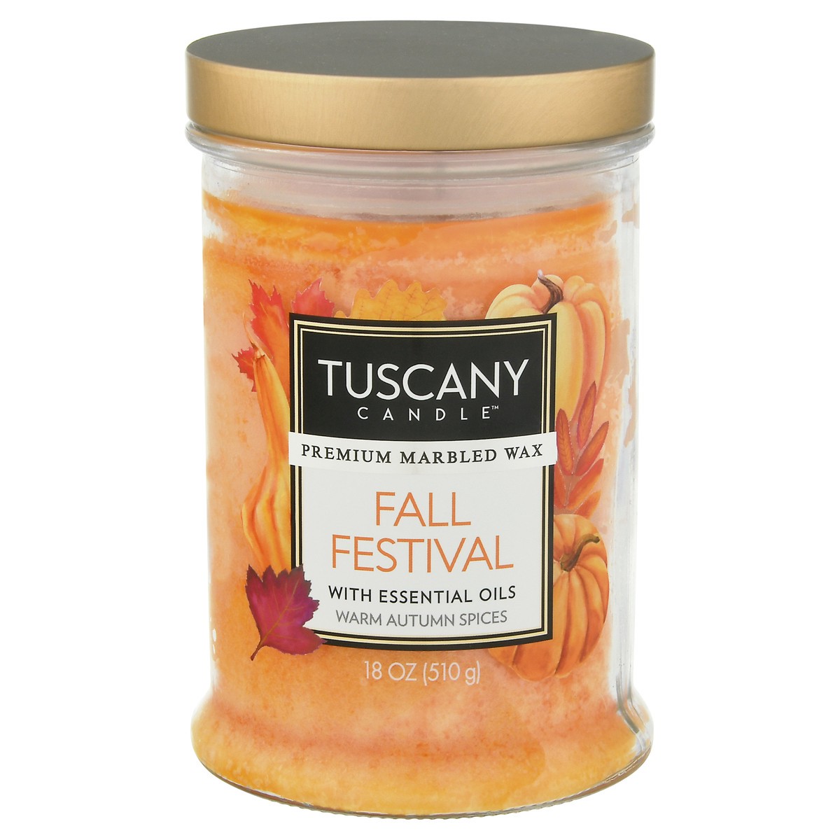 slide 9 of 10, Tuscany Candle Jar Candle, Fall Festival, 1 ct