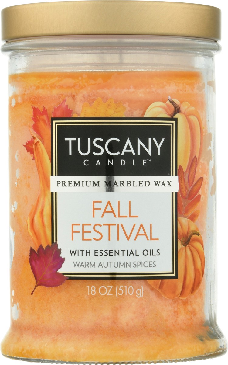 slide 1 of 10, Tuscany Candle Jar Candle, Fall Festival, 1 ct