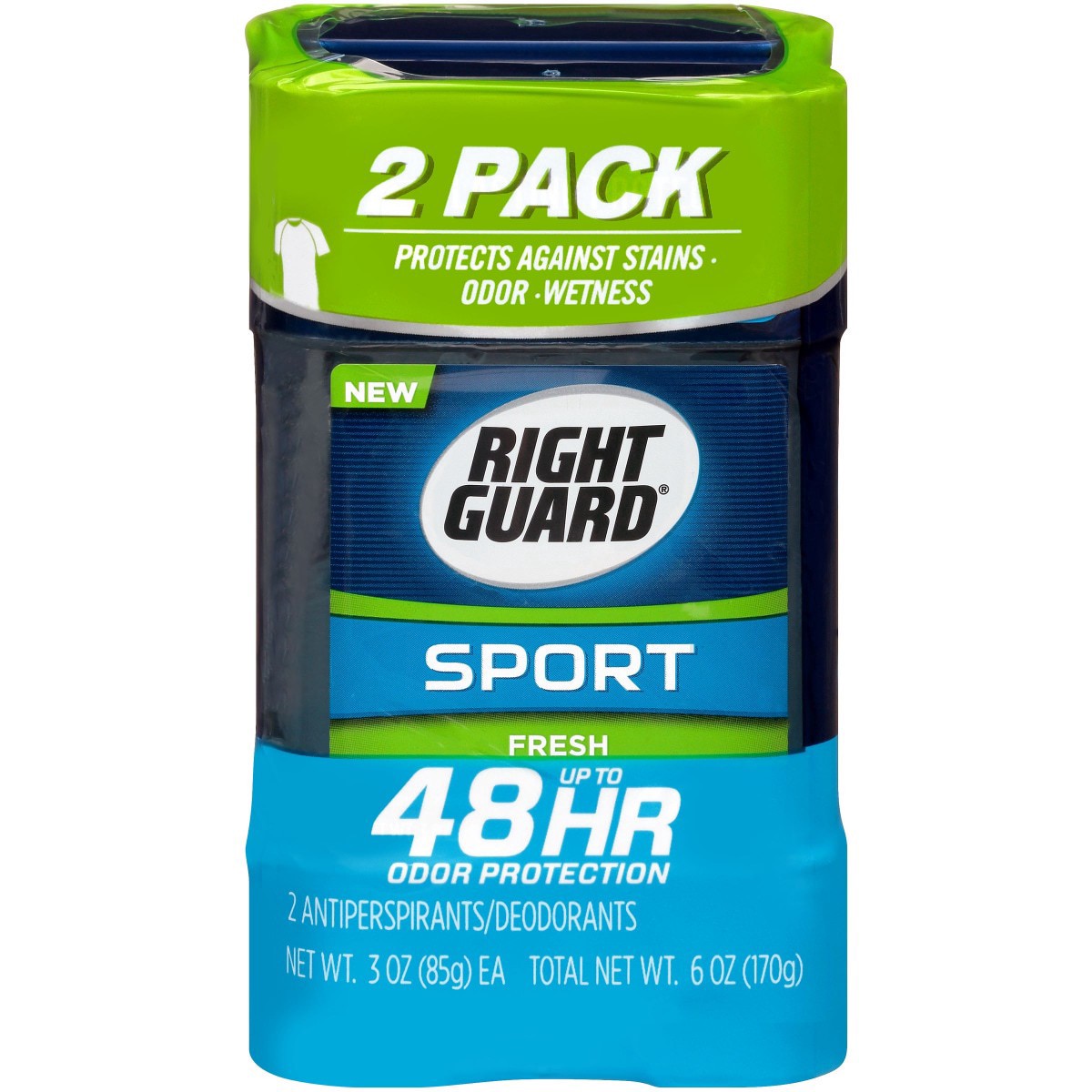 slide 1 of 9, Right Guard Twin Pack Sport Gel, Fresheach, 2 ct; 3 oz