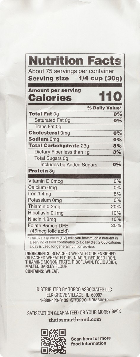 slide 4 of 9, That's Smart! Bleached Enriched All-Purpose Flour 5 lb, 5 lb