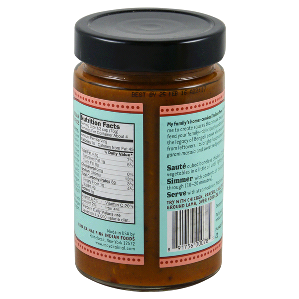 slide 12 of 13, Maya Kaimal Curry Jalfrezi, 12.5 oz