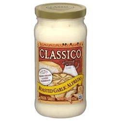 Classico Roasted Garlic Alfredo Pasta Sauce, 15 oz Jar