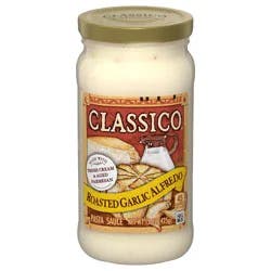 Classico Roasted Garlic Alfredo Pasta Sauce, 15 oz Jar