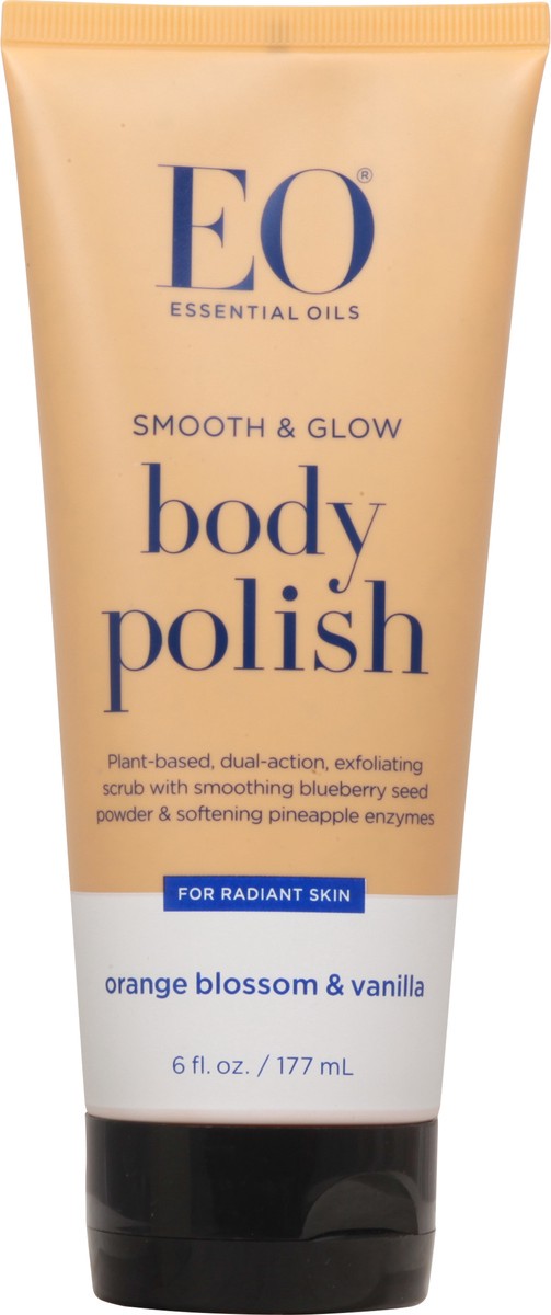 slide 1 of 10, EO Smooth & Glow Orange Blossom & Vanilla Body Polish 6 fl oz, 6 fl oz
