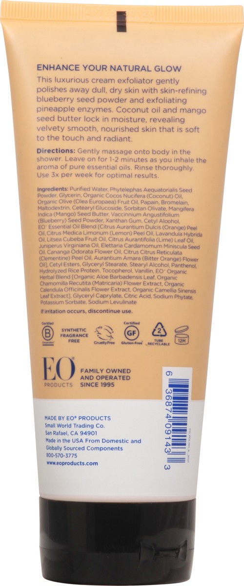 slide 10 of 10, EO Smooth & Glow Orange Blossom & Vanilla Body Polish 6 fl oz, 6 fl oz