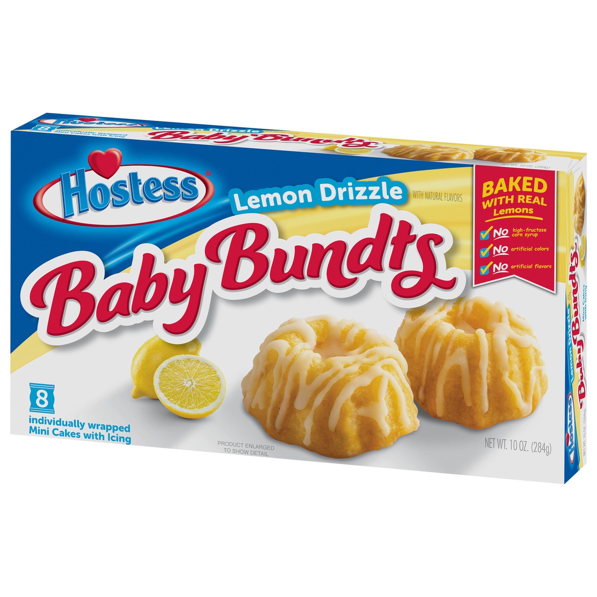 slide 9 of 9, HOSTESS Baby Bundts, Lemon Drizzle Cakes, 8 Count , 10 oz, 8 ct