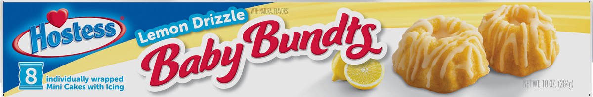 slide 4 of 9, HOSTESS Baby Bundts, Lemon Drizzle Cakes, 8 Count , 10 oz, 8 ct