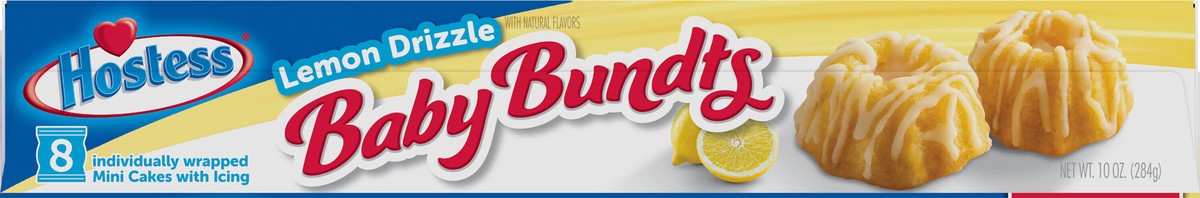 slide 2 of 9, HOSTESS Baby Bundts, Lemon Drizzle Cakes, 8 Count , 10 oz, 8 ct