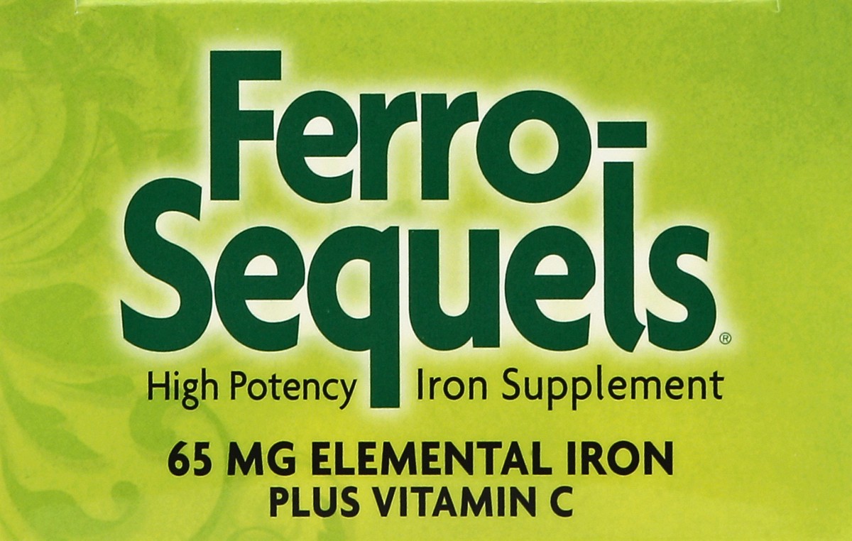 slide 2 of 5, Ferro-Sequels Iron Supplements High Potency Caplets, 100 ct