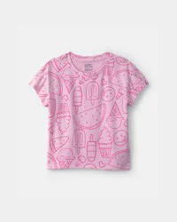 Carters Girls Summer Treats Top - Pink Pink M