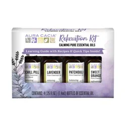 Aura Cacia Discover Relaxation Pure Essential Oils Kit