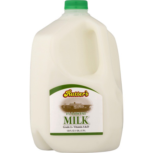 slide 1 of 1, Rutter's Rutters 1% Low Fat Milk, 4 qt