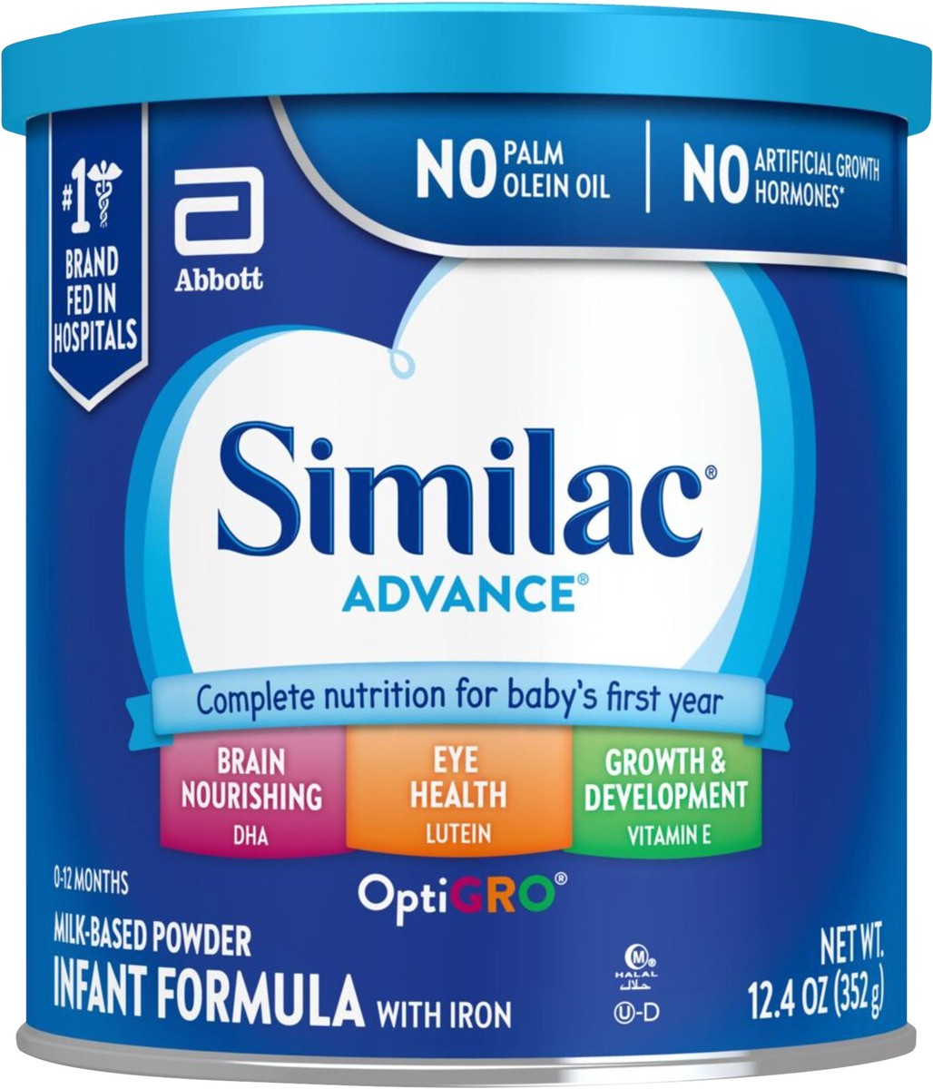 slide 10 of 10, Similac Advance Infant Formula with Iron Powder 1-12.4 oz Can, 12.4 oz