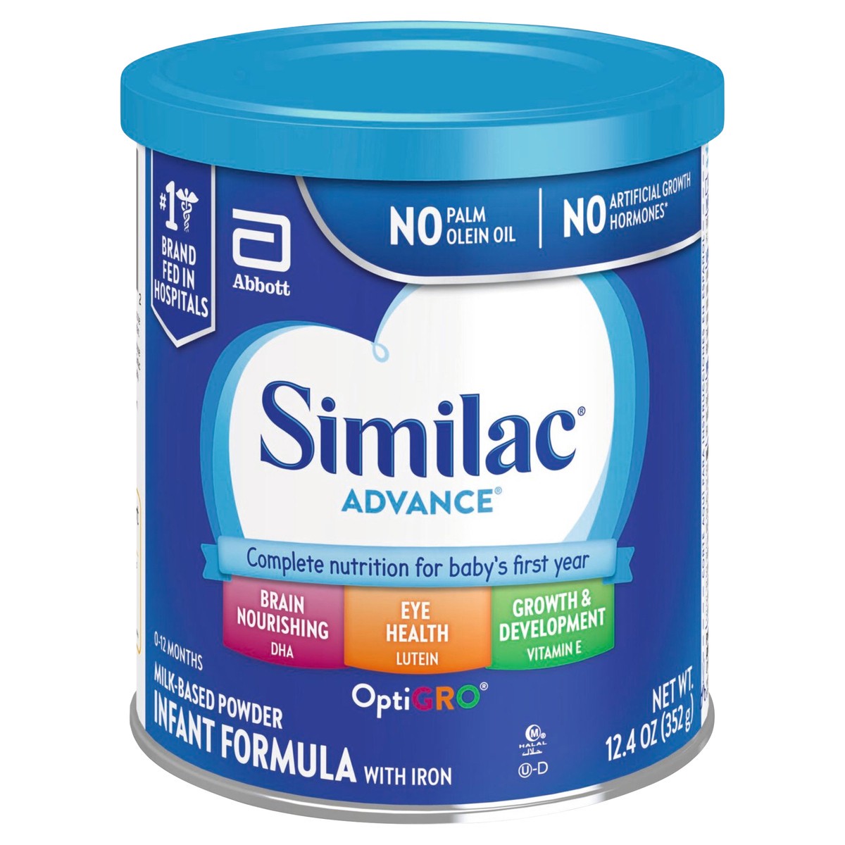 slide 8 of 10, Similac Advance Infant Formula with Iron Powder 1-12.4 oz Can, 12.4 oz
