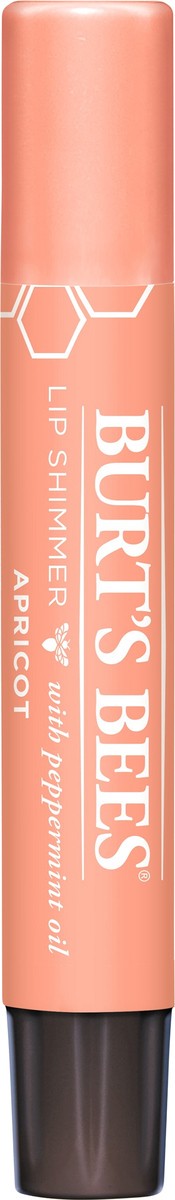 slide 3 of 7, Burt's Bees Natural Origin Moisturizing Apricot Lip Shimmer Tube, 0.09 oz