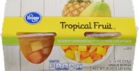 slide 1 of 1, Kroger Fruit Snack Bowls - Tropical Fruit, 4 ct; 4 oz