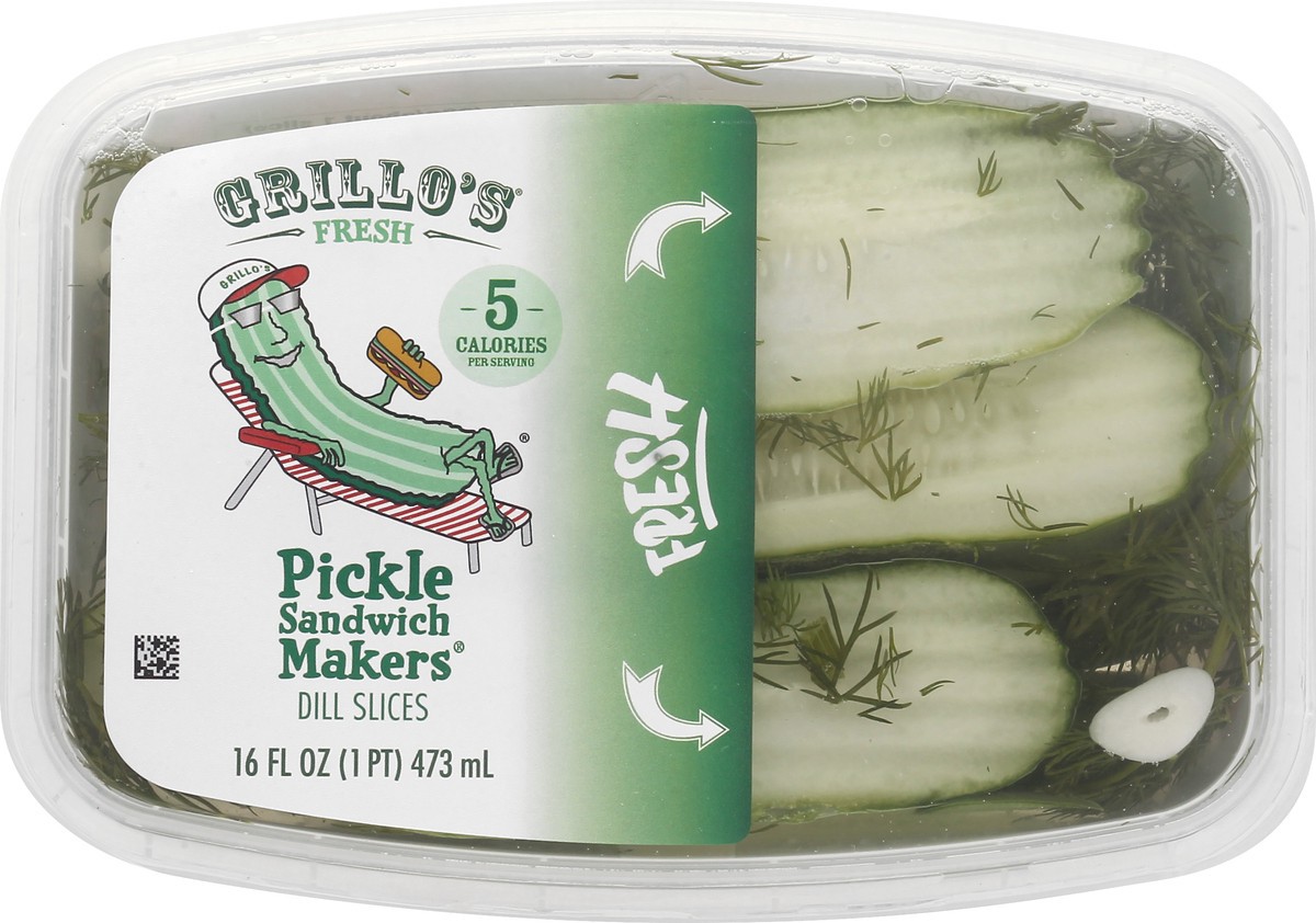 slide 9 of 13, Grillo's Pickles Grillos Pickles Sandwich Makers Grillos Sandwich Makers Pickles 16 Ounces, 16 oz