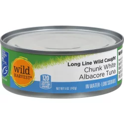 Wild Harvest Albacore Tuna in Water, Low Sodium