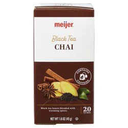 Meijer Chai Black Tea Bags, 20 Ct