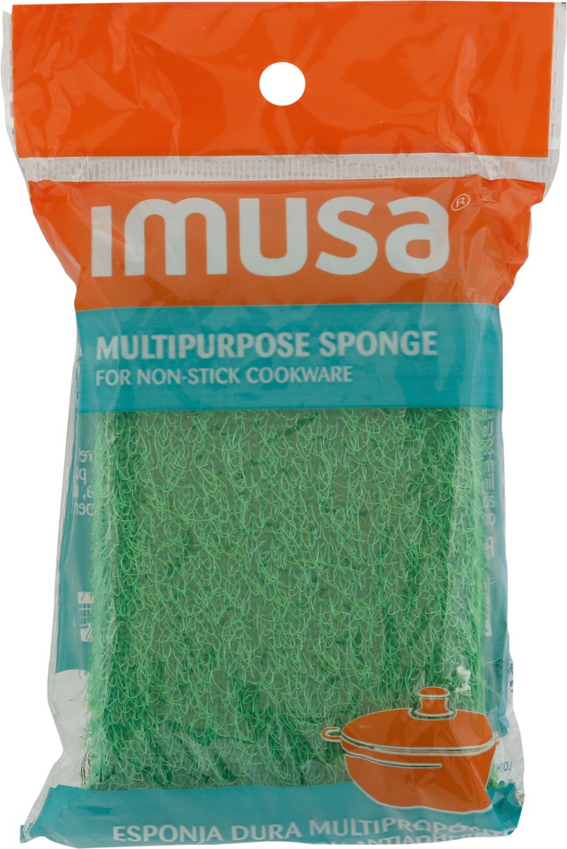 slide 8 of 9, IMUSA Multipurpose Sponge for Non-Stick Cookware 1 ea, 1 ct