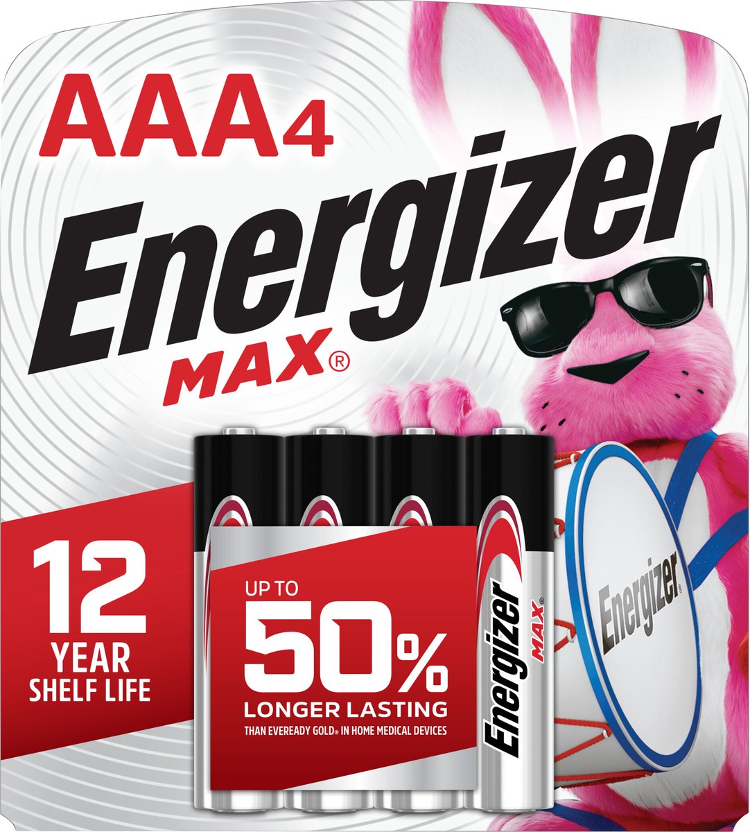 slide 3 of 3, Energizer MAX AAA Batteries (4 Pack), Triple A Alkaline Batteries, 4 ct