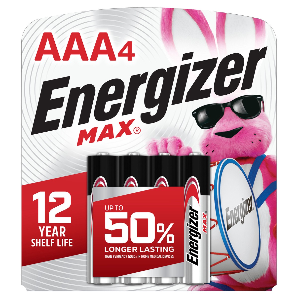 slide 1 of 3, Energizer MAX AAA Batteries (4 Pack), Triple A Alkaline Batteries, 4 ct