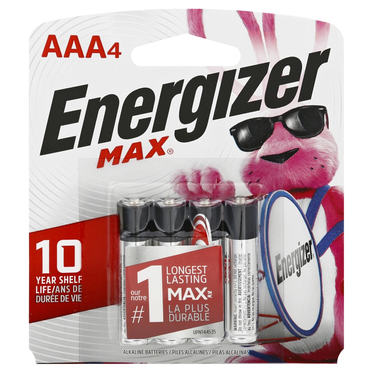 slide 1 of 10, Energizer Max AAA Batteries, 4 ct