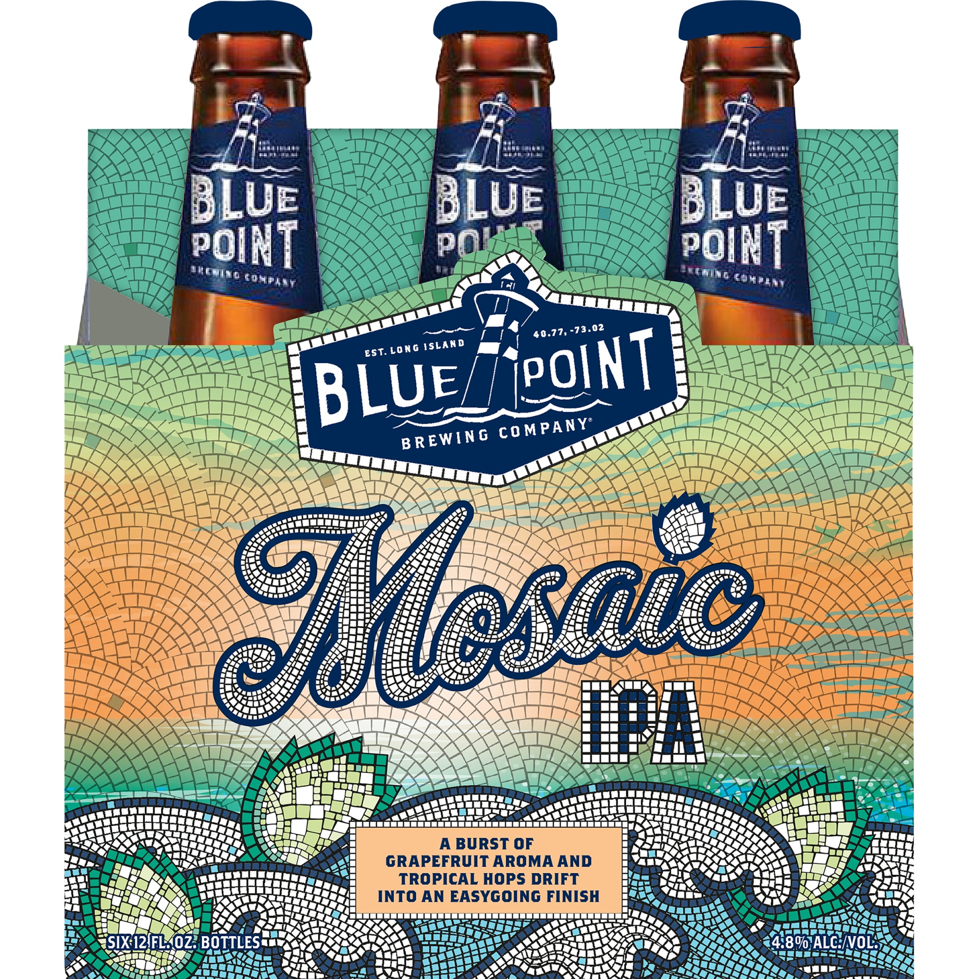 slide 1 of 1, Blue Point Mosaic Session IPA Bottles, 6 ct; 12 oz