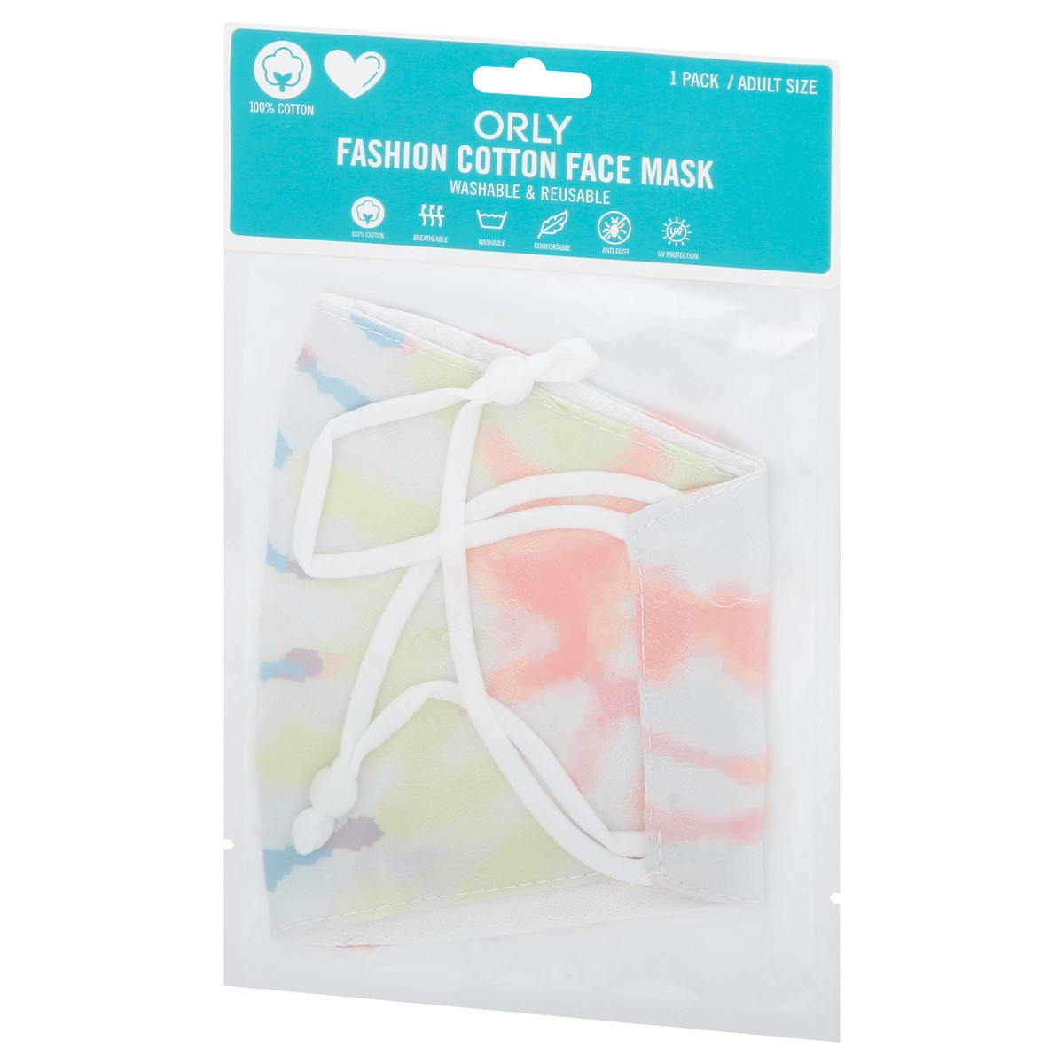 slide 6 of 10, ORLY Adult Size Fashion Cotton Face Mask 1 ea, 1 ea