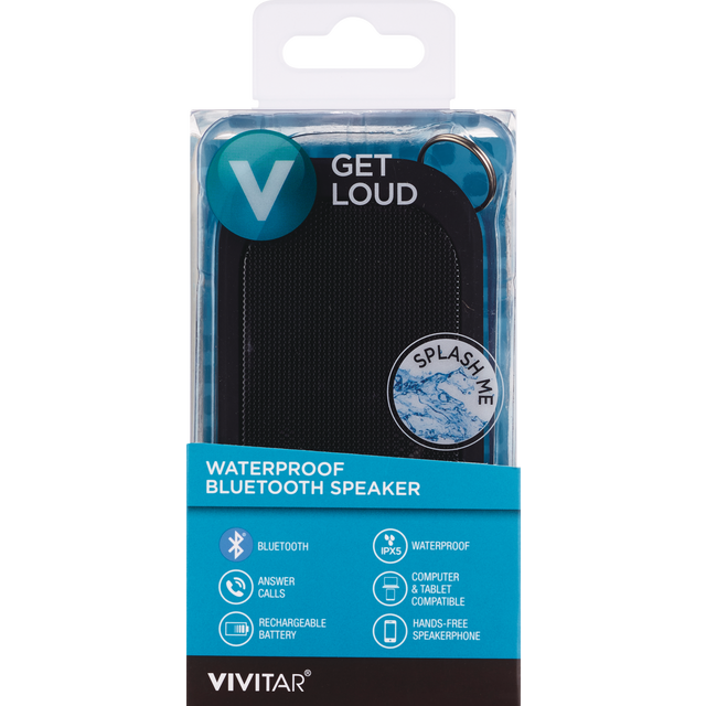 slide 1 of 1, Vivitar Wtrprf Bluetooth Spkr Wht, 1 ct