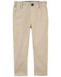 Oshkosh Toddler Slim Tapered Chino Pants Khaki 2T