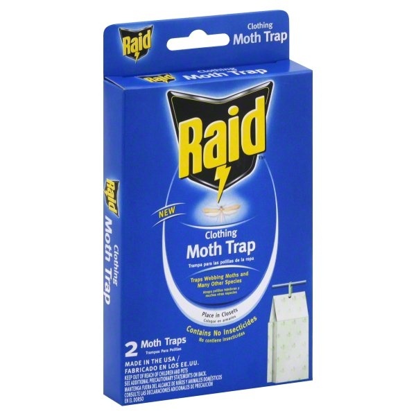 slide 1 of 4, Raid Clothing Moth Trap, 2 ct
