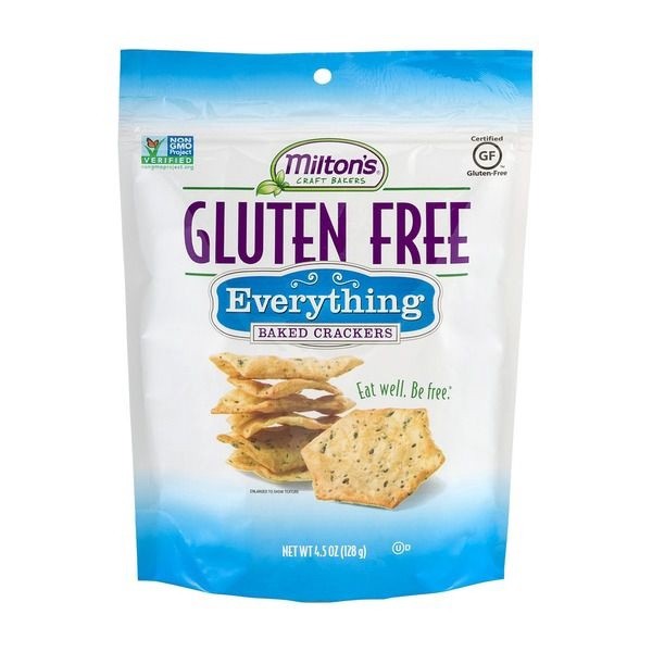 slide 1 of 9, Milton's Gluten Free Everything Baked Crackers, 4.5 oz